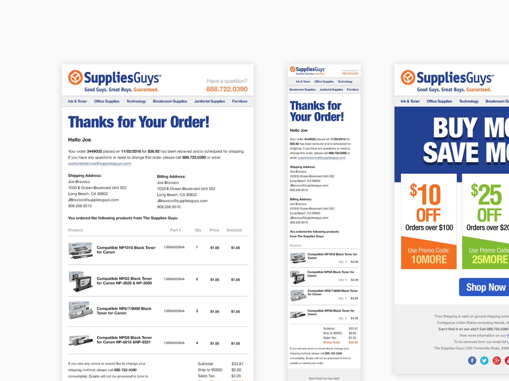 TSG Email redesign